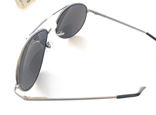 Foster Grant Men's Commander Gun Aviator Bifocal Sunreader4