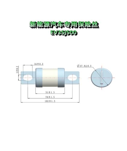 Fusible EV35J500 pour véhicule électrique de 250A à 400A - 2