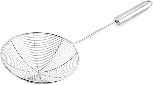 メッシュ カス揚げ 油切り 水切り こし器 あく取り 調理器具 金網 ザル ストレーナー キッチン用品 ステンレススチール製 ふるい キッチンツール 洗いやすい (16CM)