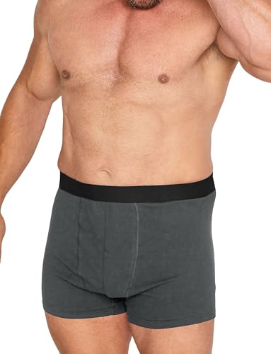 Men's Big and Tall Cotton Boxer Briefs, 3XL-8XL Soft Breathable Tag-Free Comfortable No Riding Up Underwear For Men3