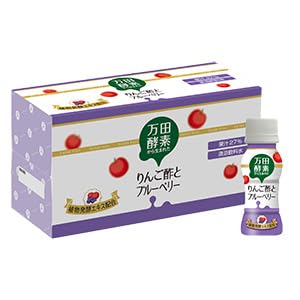 万田酵素ドリンク　りんご酢とブルーベリー Amazon.co.jp: 万田酵素 ドリンクタイプ りんご酢ブルーベリー 65ml