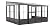 Sojag Outdoor 10' x 10' Charleston Wall-Mounted Solarium, Outdoor Sun Shelter and Shade Structure
