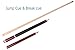AB Earth Heavy 3-Piece Jump Break Cue 19oz/20oz/21oz/23oz/25oz/28oz (Maroon, 25oz)