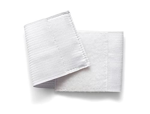 Sportacular Gear Ordner-Armbinden Sets (5 oder 10 Stk.) mit Klettverschluss weiß individuell anpassbar | Ordnerarmbinde Binde (10)
