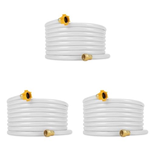Image of Camco TastePURE 25-Ft - RV Drinking Water Hose - Contains No Lead, No BPA & No Phthalate - Features Reinforced Design & Crafted of PVC - 1 /2 inch Inside Diameter, Made in the USA (22735) (Pack of 3)