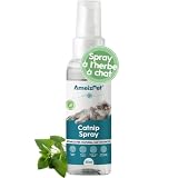 AmeizPet Spray d'herbe à Chat pour Chats, Bruine De Pulvérisation pour Chat, Spray Transpa...