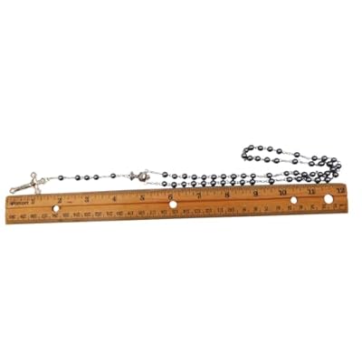 Westmon Works First Holy Communion Rosary Beads with Metal Crucifix & Center for Him Deluxe Set with Gift Bag