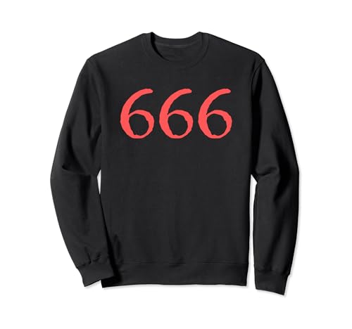 666 Número del Diablo Satánico, Anticristo y Satanás Sudadera