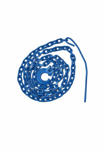 Vierkant Forst-Würgekette Schleifkette Chokerkette Grad 100 blau 8mm 2 5m