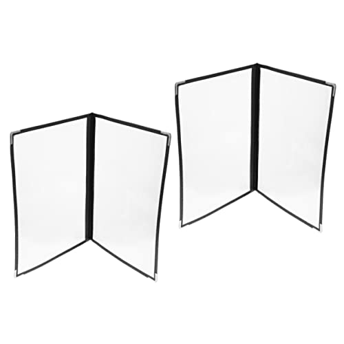 Cabilock 2pcs Menu Covers Restaurant Drink Menu Covers Table Menu Covers PVC Binder Menu Holder