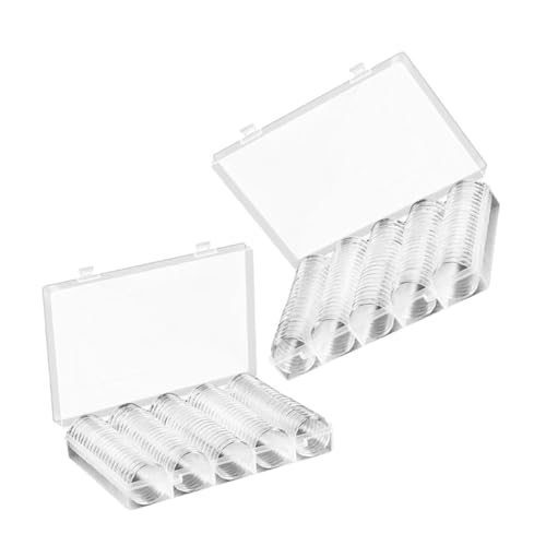 Boîte de rangement pour capsules plastique au bureau avec le lot de 2 VILLCASE transparent