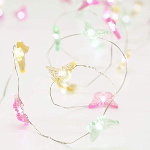 Xiwu Butterfly String Lights Decorations 10Ft 40 Leds With Remote & Timer Lights For Girls Bedroom Indoor Outdoor Garden Holiday Party Patio Plants Shelf Decor #TOP2