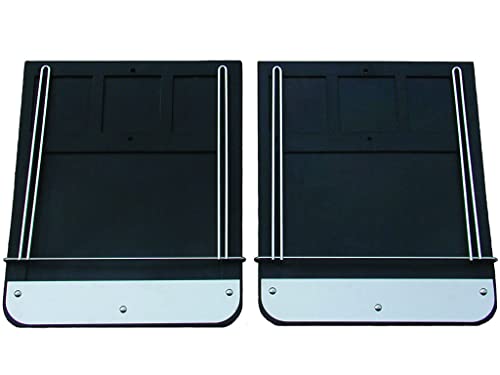 Image of Inc. 70738SET Mud Flap Set, Includes One Pair with Mounting Brackets, Weights, and Anti-Sail Brackets, for Select Dodge Trucks