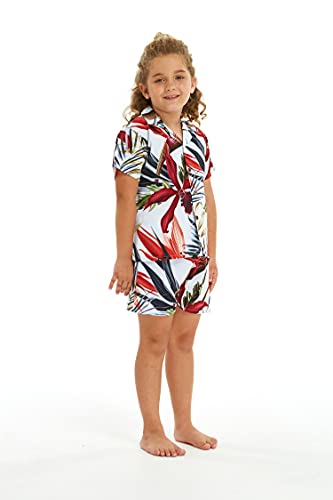 Image of Boys' Aloha Shirt Cabana Set in Signature Prints | Button Front Shirt; Soft Rayon Fabric; Signature Tropical Prints; Lightweight Comfort; Vacation Ready