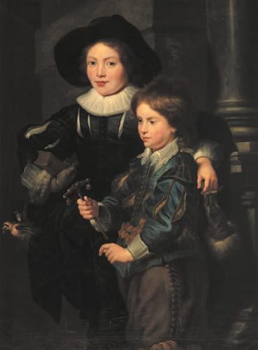 Cuadro en lienzo Los hijos de Rubens de 60x90cm para decoración de paredes en el hogar