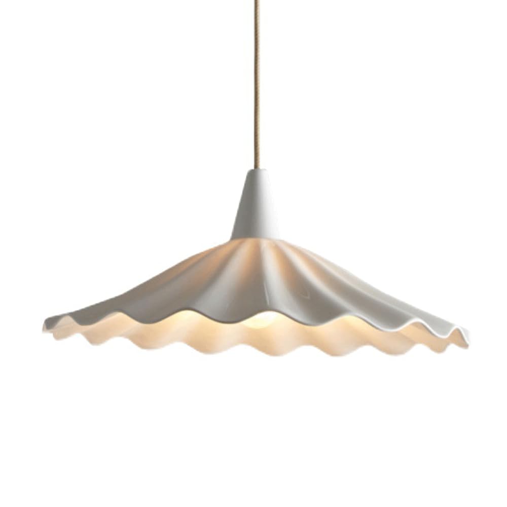 Suspension céramique style nordique luminaire industriel haut de gamme E27