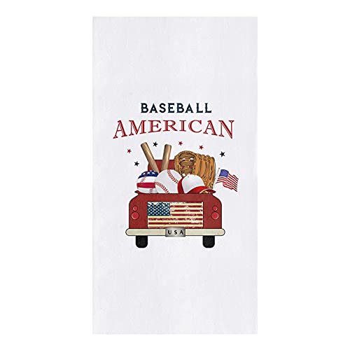Segard Kitchen Towels Dish Towel Set Of 1,Baseball Star Truck Absorbent Hand Towels Cleaning Dishcloth Tea Towels,Usa Flag Black Reusable Drying Dish Cloths #TOP13