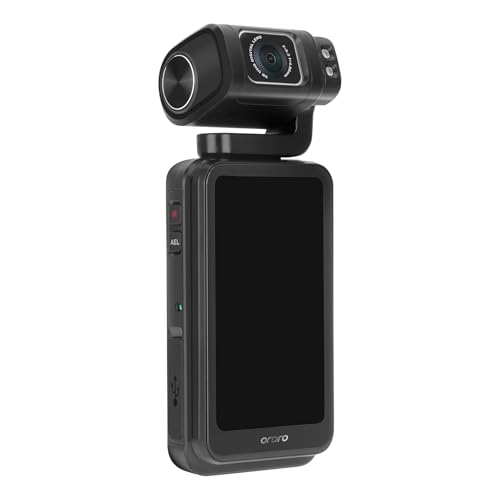 Image of ORDRO M3 Handheld Vlog Camera, 5K Pocket Camera with 3.5-inch Flippable Touch Screen, 3250mAh Large Capacity Battery, IR Night Vision Function