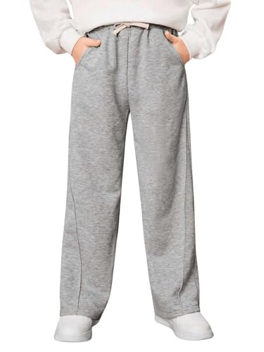 GORGLITTER Boy's Sweatpants Wide Leg Lightweight Open Bottom Pants with Pockets Fashion 2024