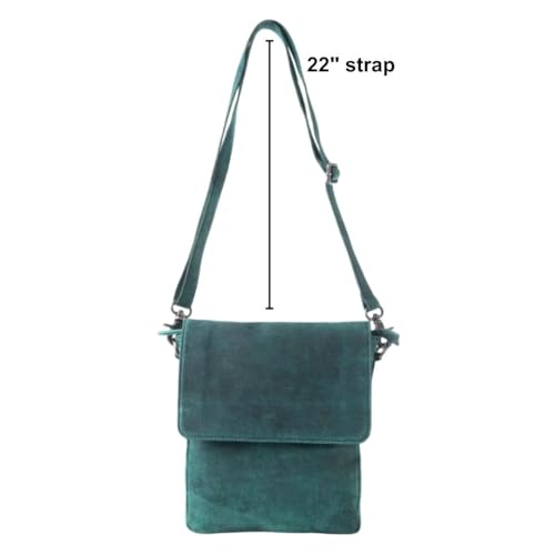 Myra Bag Distressed Leather Messenger Bag - Crossbody Purse for Women4