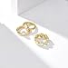 KissYan Band Ring for Women, 14K Gold Plate Dainty Pave Teardrop or Circle CZ Eternity Bridal Wedding Promise Engagement Statement Ring Fashion Gifts(Style3,Size9)