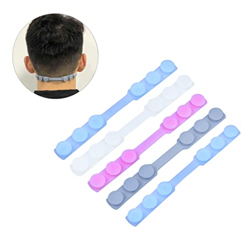 DOITOOL 8Pcs Faixa De Cabeça Ajustável Rosa Cós Extensores Gancho De Orelha Alça De Orelha Fivela Má