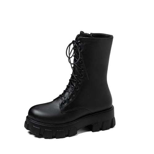 Bottes pour femmes demi-hautes élégantes qui éliminent la fatigue grâce au talon bloc stable