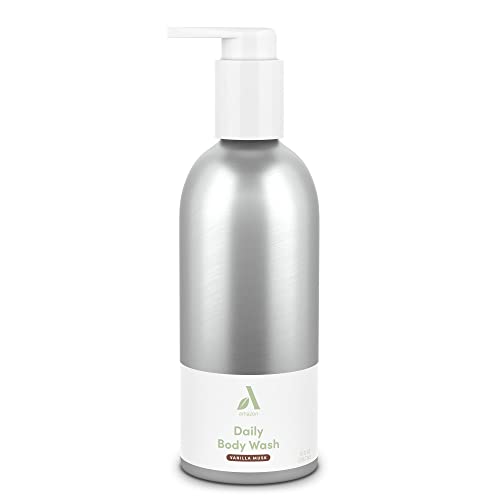 Amazon Aware Daily Body Wash, Vegan, Vanilla Musk, Dermatologist Tested, 10 fl oz