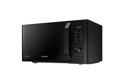 مايكروويف سامسونج 23 لتر أسود، تحكم باللمس مقبض دوار، تجويف داخلي مطلي بالسيراميك المينا، إخراج 800 واط، توفير الطاقة، خاصية التذويب السريع وإزالة الروائح، برامج الطبخ التلقائي، أمان للأطفال، ماليزيا