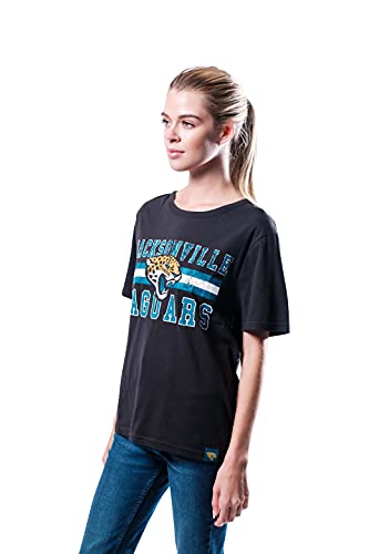image for Ultra Game NFL Jacksonville Jaguars Womenss Distressed Graphics Soft C