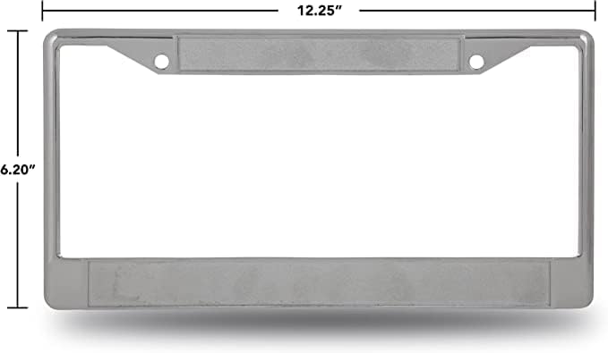 Southern Illinois SIUE Edwardsville Cougars Chrome Metal License Plate Frame - Set of 2 Frames