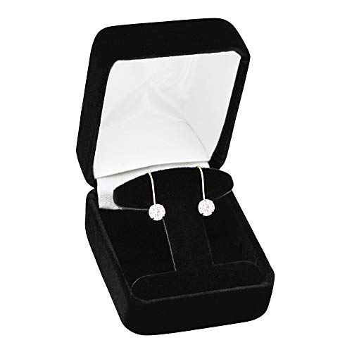 14k Gold Earrings, Yellow Gold Dangle Earrings with Round Cubic Zirconia Stone and Easy-to-Use Secure Leverback Clasp3