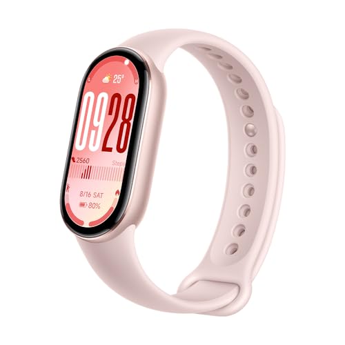 Xiaomi Smartband 10,Pantalla AMOLED de 1,72”, Carga rápida, 150+ Modos Deportivos. Monitorización de Salud y sueño. HyperOS 2.0. Impermeable 5ATM, Brújula,Rosa