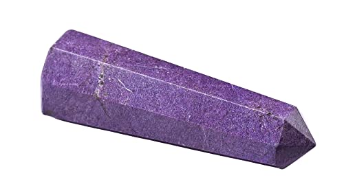 Image of Crystal Heaven Stichtite Crystal Tower Obelisk Point For Chakra, Healing And Balancing - Aaa Grade Original Certified Gemstone Agate For Reiki Meditation Yoga Spiritual (2-3 Inches)