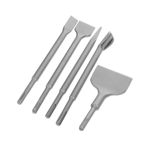 MAGICLULU 5pièces Burin à Carrelage Angle Foret Béton Marteau Perforateur Kit Réparation Cloisons Sèches Perçage Creux Carreaux Retrait
