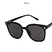 Produktbild Sonnenbrille Vintage Round Men Sonnenbrille Antireflex Classic Fashion Round Brille Rahmen Männer Kunststoff Sonnenbrille Uv400-Schwarz