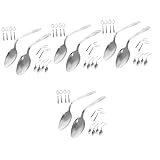 Abaodam Gallium Spoons 48 Pcs Curved Spoon Children's Toys Kids Playset Bendable Toys Kid Toys Trick Prank Toys Spoon to Toys for Tots Bending Spoon Bend Spoon Trick Toy Iron Pillar Fold