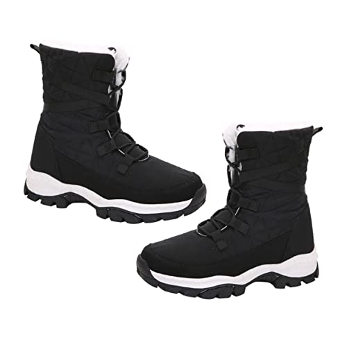 Bottes de neige pour femmes hiver chaudes et confortables imperméables