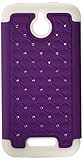 MyBat Asmyna HTC 510 (Desire 510) FullStar Protector Cover - Retail Packaging - Purple/White