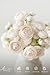 Ling's moment Ranunculus Artificial Flower, Faux Silk Mini Ranunculus Flowers for DIY Bouquet, Bulk Fake Wedding Filler Flowers for Centerpieces Arrangements Bridal Shower Decorations, Cream