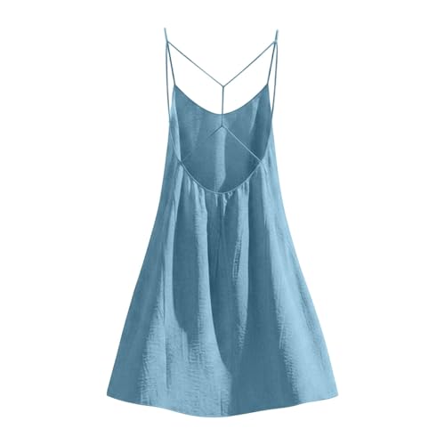 Robe d'été à cordon de serrage sans manches et robe longue de plage chic
