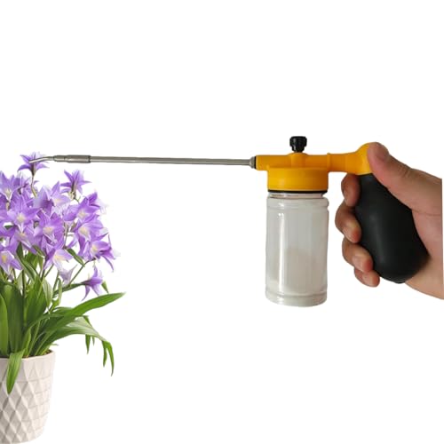 Niesel Plumero de polvo, dispensador telescópico aplicador de plumero de jardín, herramientas dispensador rápido para pimientos al aire libre, tomates de interior, invernaderos, vegetales, flores