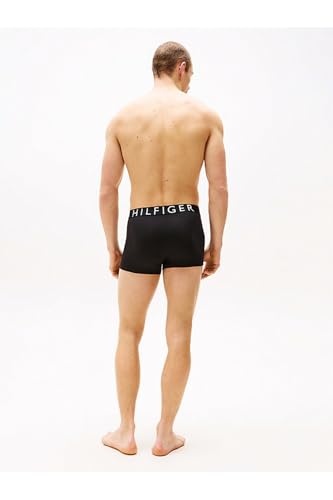 Tommy Hilfiger Uomo Pantaloncini Boxer Confezione Da 3 Con Fascia Con Logo, Nero (Blk/Blk/Blk), L - 5