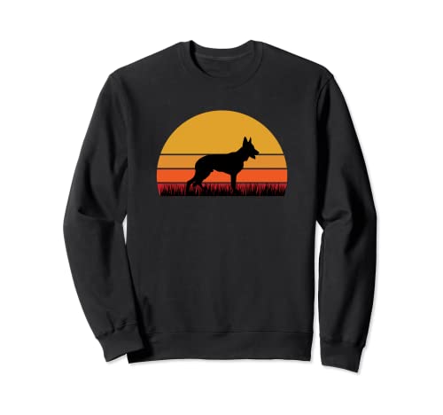 German Shepherd GSD Dog Pup Puppy Dog Mom Orange Black Sweatshirt