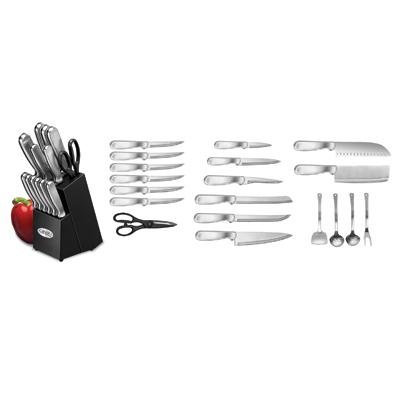 20 Piece Stainless Cutlery with Traditional Block Set