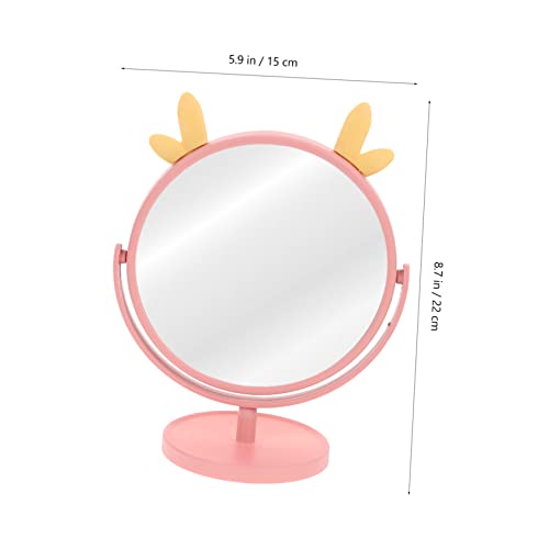 Ipetboom 2pcs Espejo Maquillaje Portátil de Mesa miniatura 6