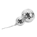 Bola de discoteca reflectante: se puede utilizar en fiestas de discoteca, fiestas de baile para adultos, bodas, fiestas de cumpleaños y más, bolas de espejos de escenario