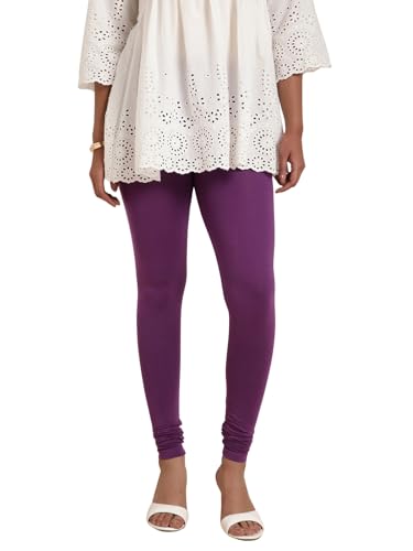 Image of TWIN BIRDS Tailored Cut and Classic Fit Super Stretchable Elastane Fabric Churidar Leggings for Women