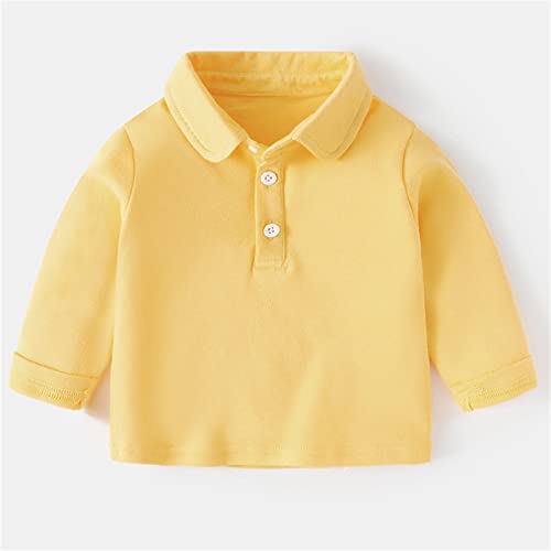 Baby Infant Collar Cotton Shirts Long Sleeve Plain Soft Fall Shirts Toddler Boys Casual Button-Down Boys Undershirts2