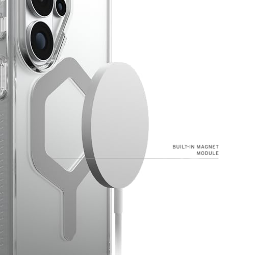 Image of Urban Armor Gear UAG Designed for Galaxy S26 Ultra 5G Case, Plyo - Compatible with Magnetic Charging Translucent Rugged Military Drop Tested Protective Cover - Ice /Silver